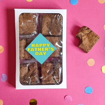 Personalised Father's Day Gooey Brownies Gift Box, 3 of 6