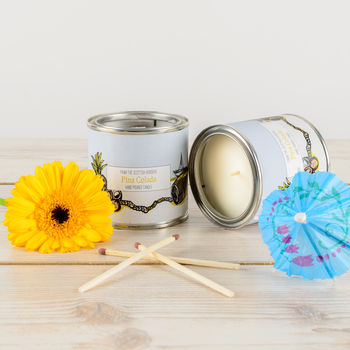 Pina Colada Pineapple And Coconut Candle Tin, 4 of 4