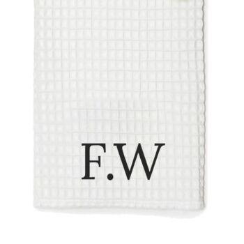 Monogrammed Waffle Golf Towel, 2 of 5