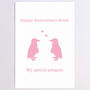 Personalised Penguins Anniversary Card, thumbnail 6 of 8