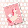 Happy Birthday Unicorn Mini Card, thumbnail 3 of 5