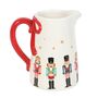 Nutcracker Ceramic Flower Jug With Bow, thumbnail 2 of 2