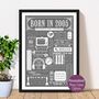 2005 Personalised 21st Birthday Fact Print Gift, thumbnail 1 of 11