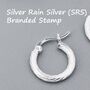 Mini Chunky Braided Hoop Earrings In Sterling Silver, thumbnail 4 of 10