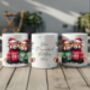 Personalised Red Panda Love Couple In Christmas Jumpers Mug, thumbnail 2 of 2