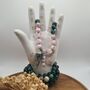 Crystal Mala Necklace With Malachite, thumbnail 9 of 12