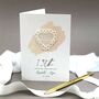 13th Lace Wedding Anniversary Personalised Card, thumbnail 1 of 5