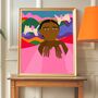 Flying Cats Art Print, thumbnail 3 of 5