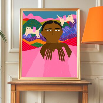 Flying Cats Art Print, 3 of 5