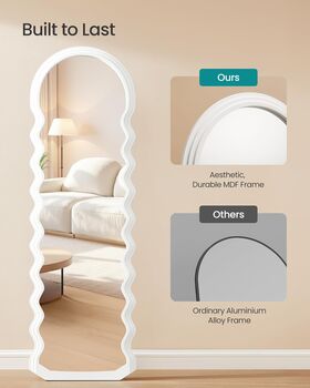 Wavy Floor Mirror Full Body, 3 of 6