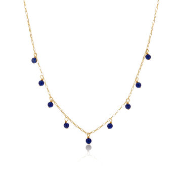 Lapis Lazuli September Birthstone Necklace, 3 of 7