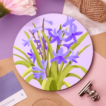 Hyacinth Illustration Coaster, 2 of 4