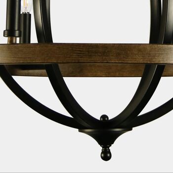 Six Light Candle Style Chandelier, 8 of 8