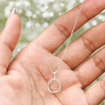 Personalised Clear Resin Initial Pendant Necklace, 4 of 6