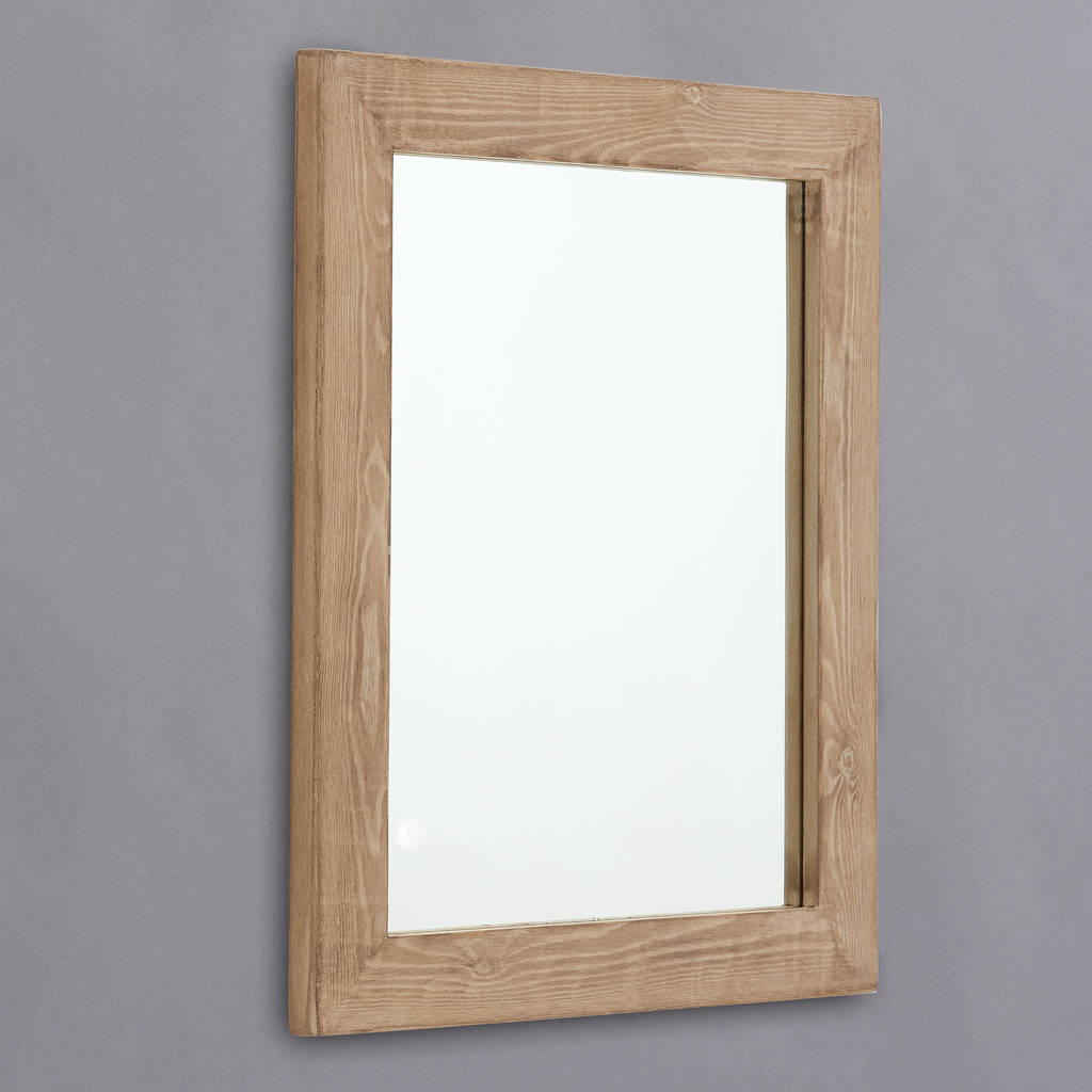 Distressed Wood Framed Mirrors, 1 of 2