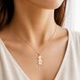 Personalise Child Charm Necklace Custom Name Date Engraved, thumbnail 5 of 10