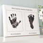 Personalised Baby Handprint And Footprint Artwork, thumbnail 3 of 7