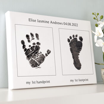 Personalised Baby Handprint And Footprint Artwork, 3 of 7