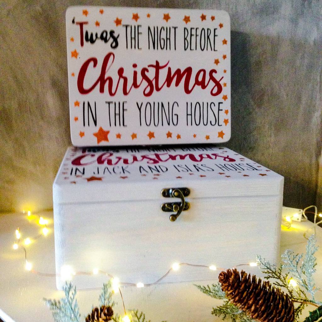 Personalised Heirloom Christmas Eve Box By Potting Shed Designs ...
