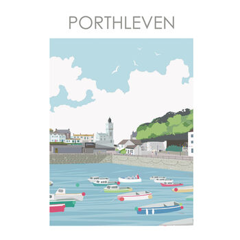 Porthleven Cornwall Harbour Art Print, 2 of 2