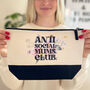 Anti Social Mums Club Floral Wash Bag, thumbnail 3 of 7