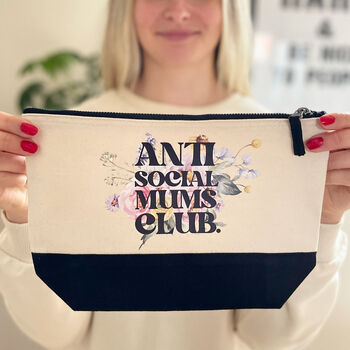 Anti Social Mums Club Floral Wash Bag, 3 of 7