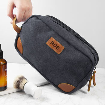 Personalised Deluxe Denim Wash Bag, 2 of 11