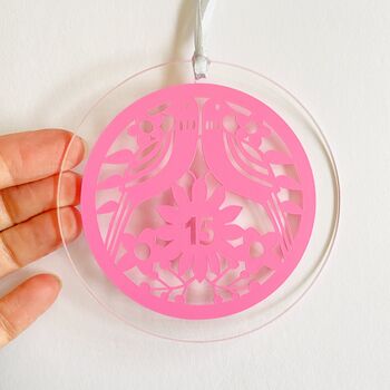 15th Wedding Anniversary Ornament, 7 of 11