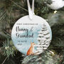 Nanny And Grandad Personalised First Christmas Ornament, thumbnail 2 of 7