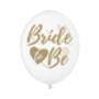 Six Gold 'Bride To Be' Balloons, thumbnail 2 of 2