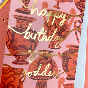 Happy Birthday Card You Goddess, 2 of 3