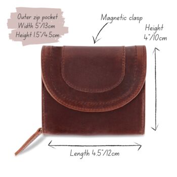 Small Brown Leather Purse, 4 of 4