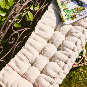 Vintage Jardinere Bench Mattress Cushion, 5 of 8