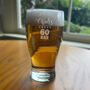 Personalised 60th Birthday Gift Pint Glass, thumbnail 3 of 12