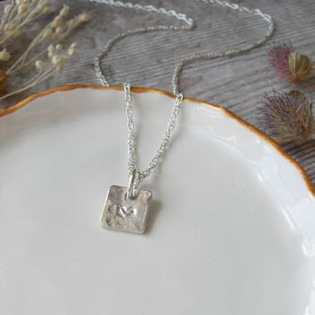 Little Initial Square Necklace, 3 of 5