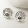 Sterling Silver Shimmering Gemstone Studs, thumbnail 5 of 9