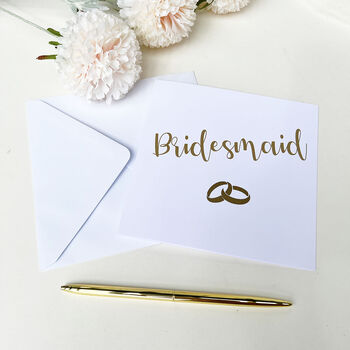 Maid Of Honour Wedding Card, 7 of 7
