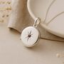 Personalised Sterling Silver October Birthstone Locket – Tourmaline, thumbnail 2 of 8