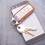 Men's Luxury Leather And Metal Photo Keyring, thumbnail 4 of 4