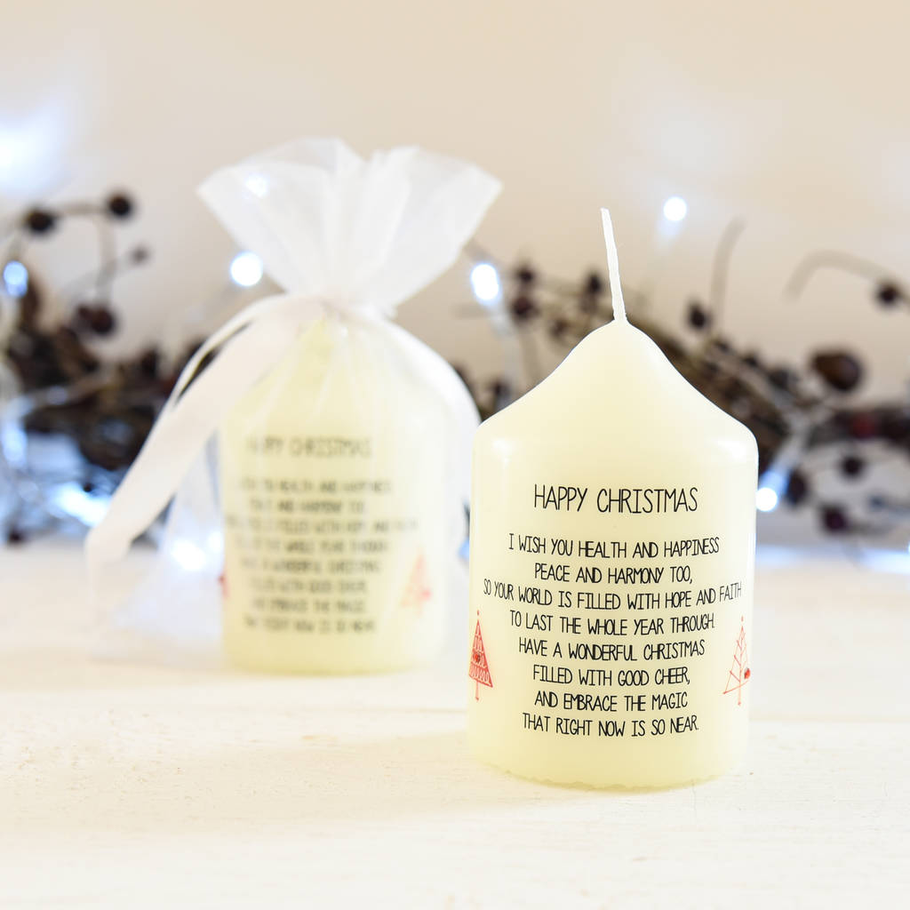 Christmas Candle By A Touch Of Verse