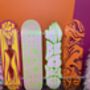 High Riding Psychedelic Clear Acrylic Skateboard Deck, thumbnail 4 of 5