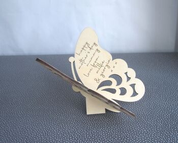 Wooden 3D Butterfly Mother's Day Card, 3 of 5
