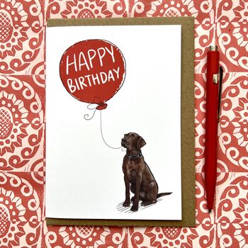 Labrador Birthday Card, 9 of 12