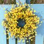 Vibrant Yellow Bloom Spring Wreath, thumbnail 7 of 7