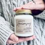 Personalised Anniversary Handmade Scented Soy Candle, thumbnail 1 of 7