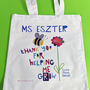 Personalised Thank You For Helping Me Grow Teacher Bag, thumbnail 6 of 12