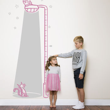 Cat In The Light Children’s Height Chart, 9 of 12