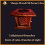 Enlightened Branches Mango Wood Oil Burner Box, thumbnail 3 of 6