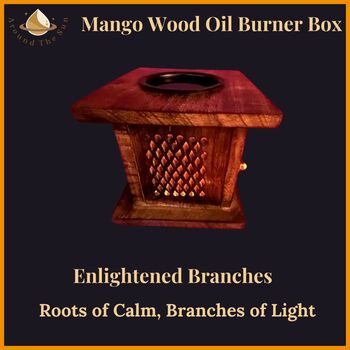 Enlightened Branches Mango Wood Oil Burner Box, 3 of 6