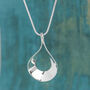 Silver Teardrop Necklace Gift For Wife, thumbnail 1 of 7